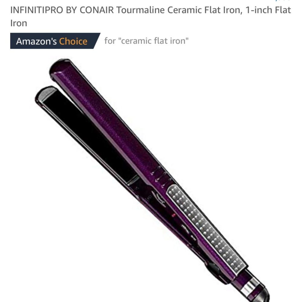 COPY - INFINITIPRO Tourmaline ceramic 1” flat iron